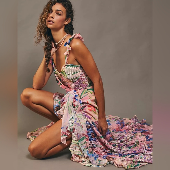 PatBO Iris Lace Bustier Maxi Dress - Picture 2 of 4